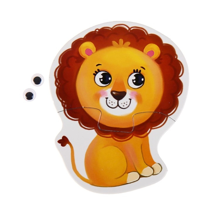 Макси-пазлы с глазками «Весёлые друзья», 4 пазла, 8 деталей Макси-пазлы с глазками «Весёлые друзья», 4 пазла, 8 деталей