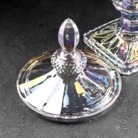 Диспенсер для напитков стеклянный &laquo;Сияние&raquo;, 3 л, 17&times;48 см, цвет перламутровый