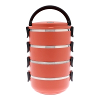 Ланч-бокс "Доляна", 2 л, сохраняет тепло 3 ч, 14 х 26 см,  коричневый