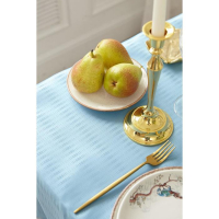 Скатерть Этель Shine 150*220 +/-3см, цв.серо-синий, пл. 192 г/м2, хл с ВГМО