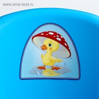 Горшок детский антискользящий &laquo;Комфорт&raquo; с крышкой, съёмная чаша, цвет голубой