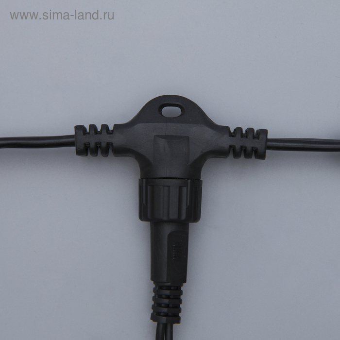 Гирлянда &laquo;Занавес&raquo; 2 &times; 1.5 м, IP44, УМС, тёмная нить, 360 SMD-LED, свечение белое, 220 В