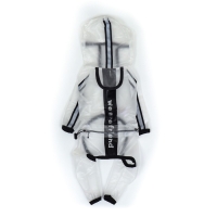 Дождевик-комбинезон для собак, р-р 6ХL (ДС 58, ОГ 86,5, ОШ 66 см, вес 50-60 кг), прозрачный 9382374 Дождевик-комбинезон для собак, р-р 6ХL (ДС 58, ОГ 86,5, ОШ 66 см, вес 50-60 кг), прозрачный 9382374