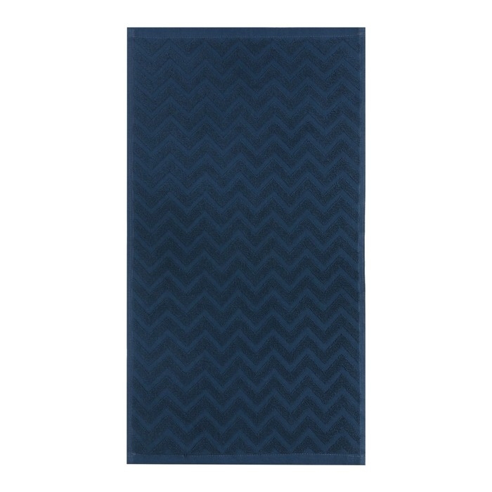 Полотенце махровое LoveLife Zig-Zag, 70х130 см, цвет голубая ель, 100% хл, 450 гр/м2