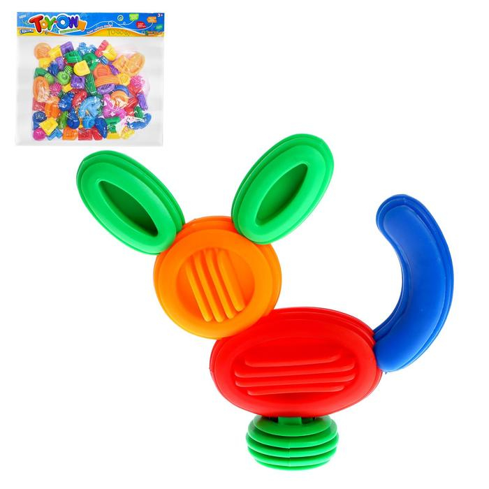 Конструктор &laquo;Необычные фигурки&raquo;, 80 деталей, размер одной детали 6 х 2 х 1,5 см