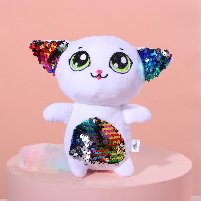 Мягкая игрушка с пайетками &laquo;Кошечка Шанти&raquo;, 20 см х 9 см х 16 см