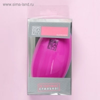 Расчёска массажная, 6,5 &times; 12 см, PVC коробка, разноцветная