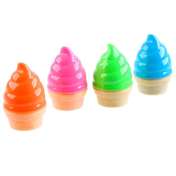 Лизун - слайм &laquo;Мороженое&raquo;, твёрдый, цвета МИКС