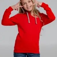 Толстовка с капюшоном детская Kirenga Kids, красная, 6 лет