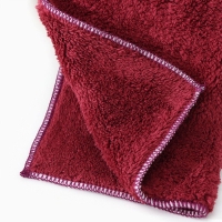 Салфетка универсальная Доляна, 400 г/м&sup2;, 1 шт, 30&times;30 см, микрофибра, с оверлоком