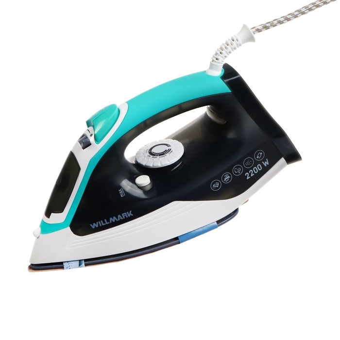 Утюг WILLMARK SI-2280CS, 2200 Вт, керамическая подошва, 250 мл, серо-зеленый Утюг WILLMARK SI-2280CS, 2200 Вт, керамическая подошва, 250 мл, серо-зеленый