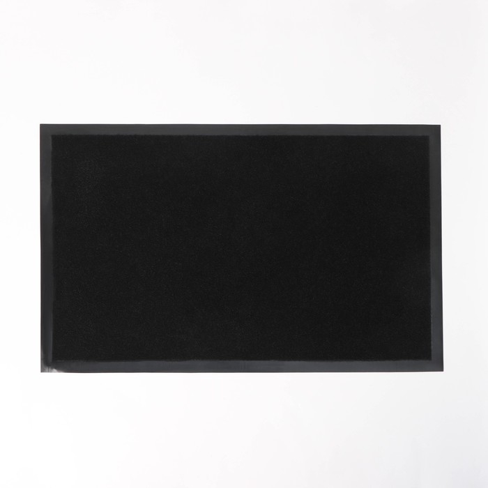 Коврик придверный влаговпитывающий Tuff, 80&times;50 см, цвет черный