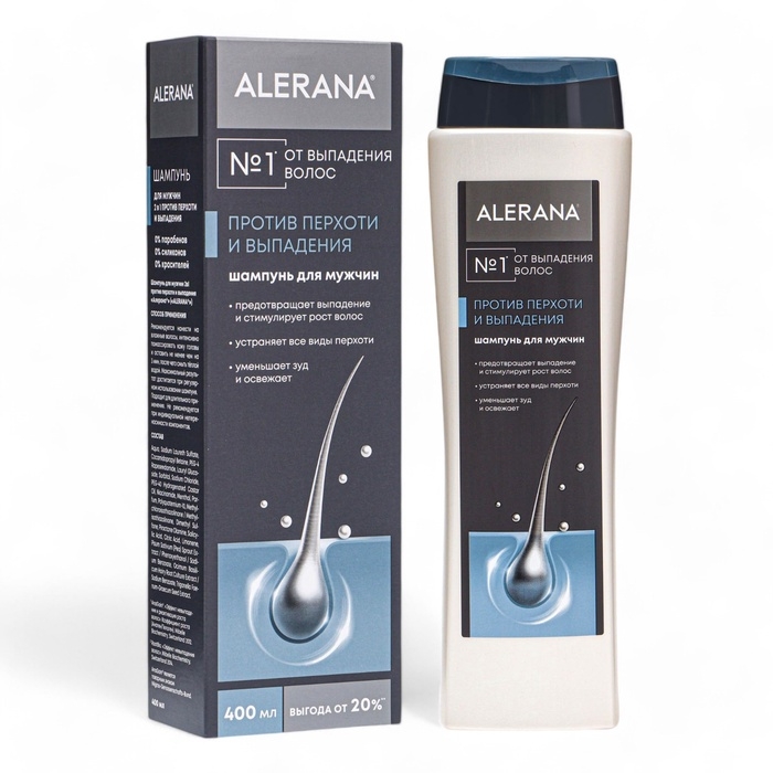 Шампунь для волос мужской Алерана для роста волос, 400 мл Шампунь для волос мужской Алерана для роста волос, 400 мл