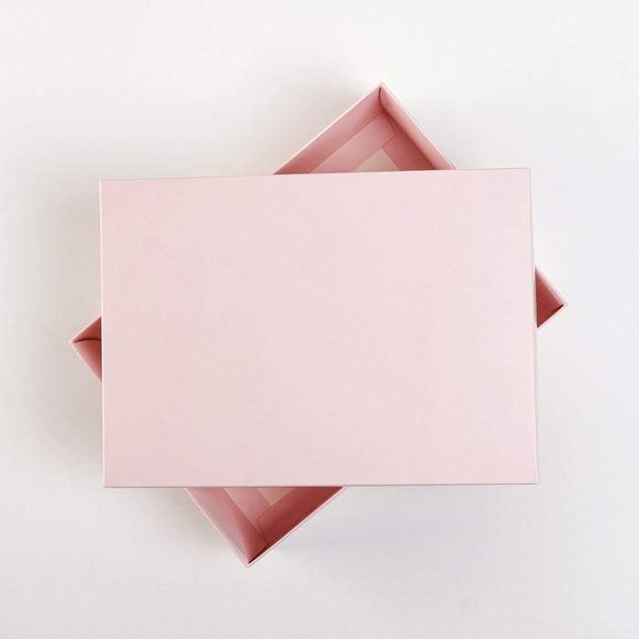 Коробка подарочная складная, упаковка, &laquo;Розовая&raquo;, 21 х 15 х 7 см