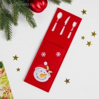 Конверт для столовых приборов &laquo;Снеговик&raquo;