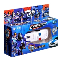 Робот &laquo;Полицейская машина&raquo;, трансформируется