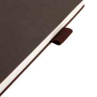 Ежедневник недатированный А5, 128 листов GRAND, интегральная обложка из искусственной кожи, ляссе, кремовый блок 70 г/м2, коричневый Ежедневник недатированный А5, 128 листов GRAND, интегральная обложка из искусственной кожи, ляссе, кремовый блок 70 г/м2, коричневый