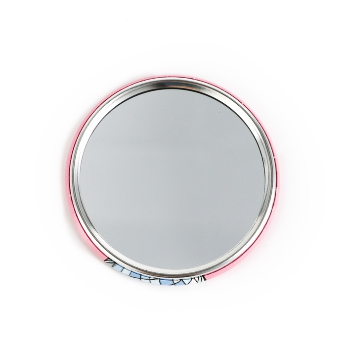 Зеркало карманное новогоднее &laquo;Новый год: Зеленая змейка&raquo;, диам.7 см