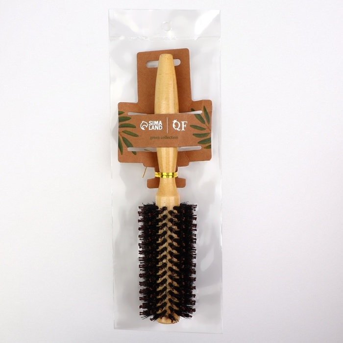 Брашинг &laquo;Натурель&raquo;, d = 2/5 &times; 22 см, комбинированная щетина, цвет &laquo;светлое дерево&raquo;