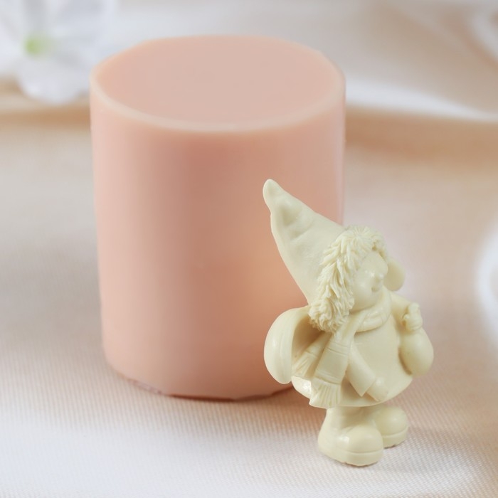 Молд силиконовый "Новогодний ангел" изделие 6,7х5,2х3,3 см