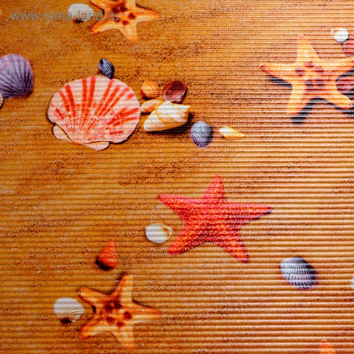 Коврик для ванной комнаты «Звёздочки, ракушки», ширина 80 см, рулон 15 м Коврик для ванной комнаты «Звёздочки, ракушки», ширина 80 см, рулон 15 м