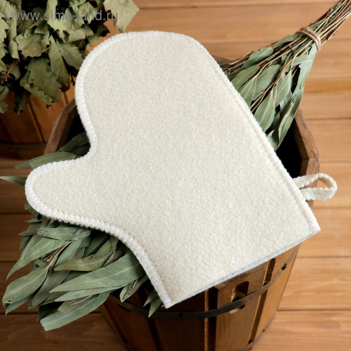 Набор для бани Набор для бани "Парься от души" шапка, рукавица