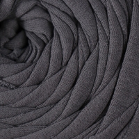Трикотажная пряжа вторичная 90% хлопок,10% п/э, 100м/450&plusmn;50 гр (светлый графит) МИКС