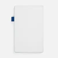 Ежедневник White Shall, недатированный, бело-синий