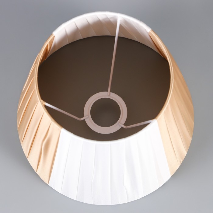 Абажур E27 коричнево-белый 25х25х19 см Абажур E27 коричнево-белый 25х25х19 см