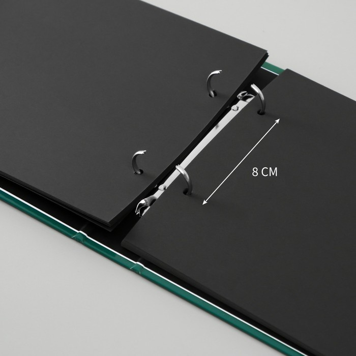 Фотоальбом 25 листов (уголки+кольца) "Семейный фотоархив" 27х19 см