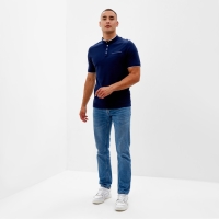 Футболка (поло) мужская MINAKU REGULAR FIT: цвет тёмно-синий, р-р 54