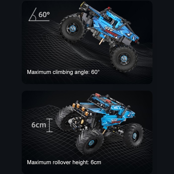 Конструктор радиоуправляемый «Монстртрак», 699 деталей Конструктор радиоуправляемый «Монстртрак», 699 деталей