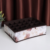 Органайзер для хранения белья Доляна «Астра», 16 ячеек, 36×28×12 см, цвет МИКС Органайзер для хранения белья Доляна «Астра», 16 ячеек, 36×28×12 см, цвет МИКС