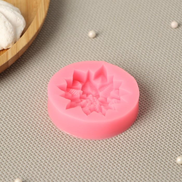 Молд Доляна &laquo;Многолистник&raquo;, силикон, 6,3&times;6,3&times;1,7 см, цвет МИКС