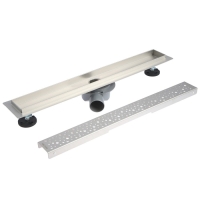 Трап линейный AFLORN AF20307-60, 600х70 мм, c флaнцeм своб. вращения 360&deg;, нерж. сталь