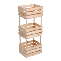 Ящик для овощей, 100 &times; 40 &times; 30 см, деревянный, трехуровневый, Greengo