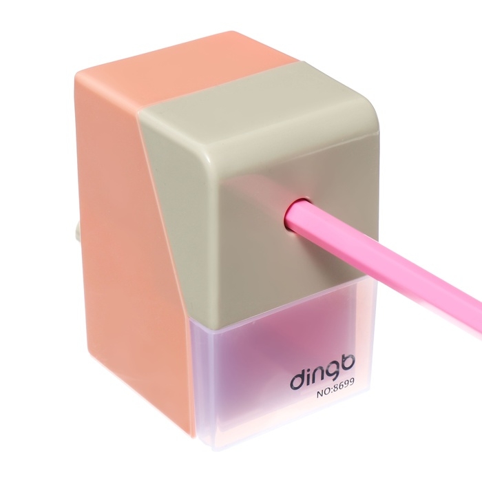 Точилка механическая с контейнером Классика Розовый Точилка механическая с контейнером Классика Розовый