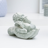 Фигура "Ангелочек на ладони спит" состаренный, 16х10х8см Фигура "Ангелочек на ладони спит" состаренный, 16х10х8см