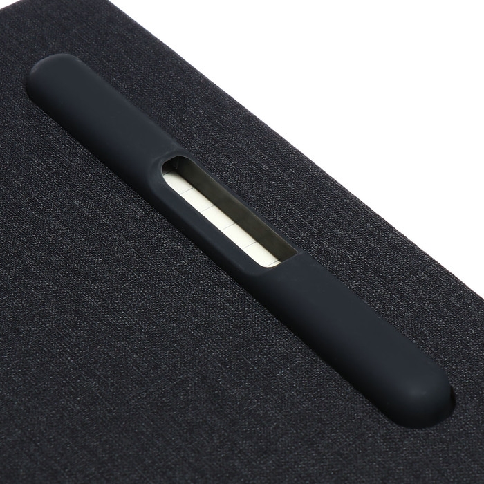 Ежедневник недатированный A5, 96л, лин, держатель для телефона/планшета/ручки, Черный