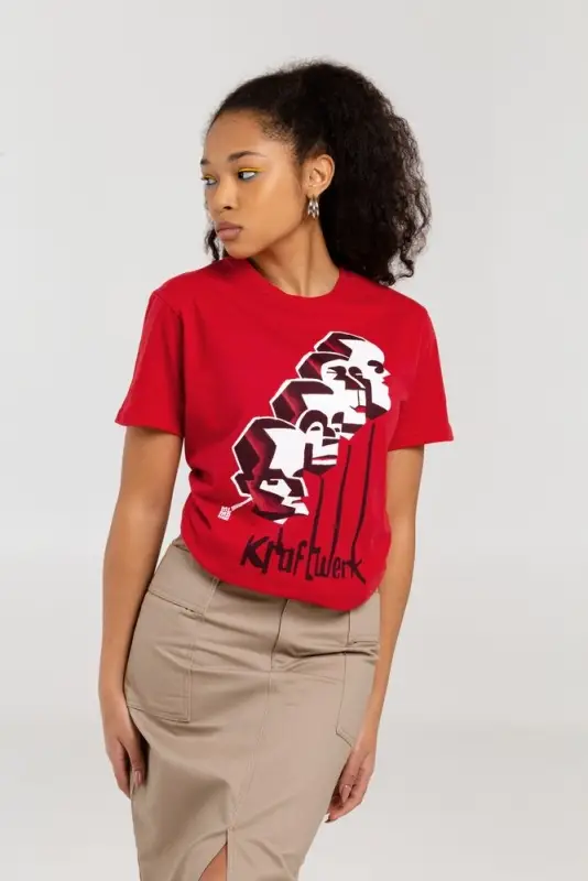 Футболка &laquo;Меламед. Kraftwerk&raquo;, красная, размер S