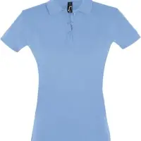 Рубашка поло женская Perfect Women 180 голубая, размер L