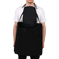 Фартук для сбора урожая, один карман на молнии, чёрный, &laquo;Кенгуру&raquo;, Greengo