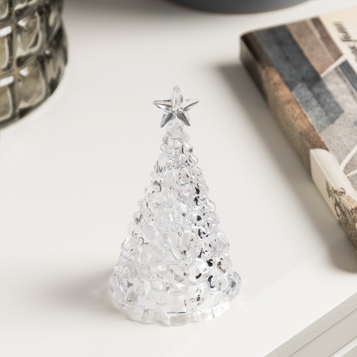 Фигура световая &laquo;Елочка&raquo; 10х6 см, от батареек 3хAG13 (в комплекте), свечение RGB