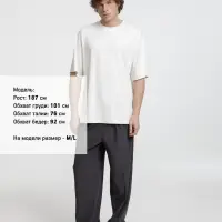 Футболка оверсайз унисекс Lavinia, белая, размер M/L Футболка оверсайз унисекс Lavinia, белая, размер M/L