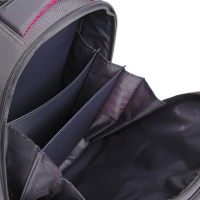 Рюкзак каркасный школьный 36 х 28 х 16 см, эргономичная спинка, Stavia "Мишка", серый