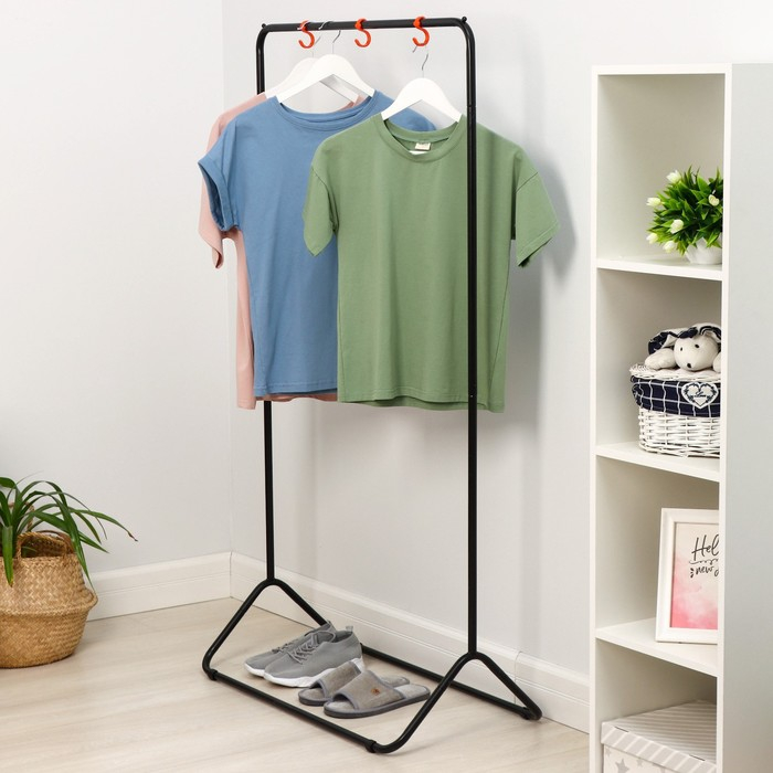 Стойка для одежды &laquo;Радуга&raquo;, 82,5&times;42&times;150 см, цвет чёрный