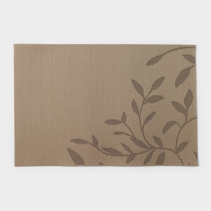 Салфетка сервировочная на стол Доляна, «Росток», 45×30 см, цвет бежевый Салфетка сервировочная на стол Доляна, «Росток», 45×30 см, цвет бежевый