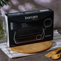 Форма прямоугольная для запекания и выпечки из жаропрочного стекла Borcam, 3 л, 30,6&times;20,9 см