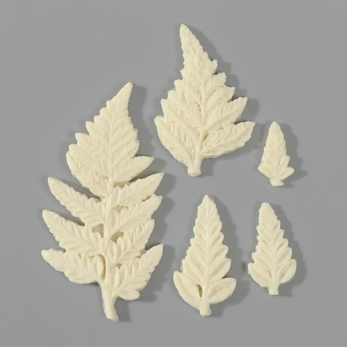 Молд силиконовый Молд силиконовый "Листья травинки" от 1х2 см до 3,7х7 см МИКС