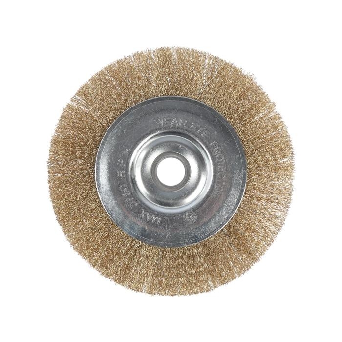 Щетка металлическая для УШМ ЛОМ, плоская, посадка 22 мм, 200 мм